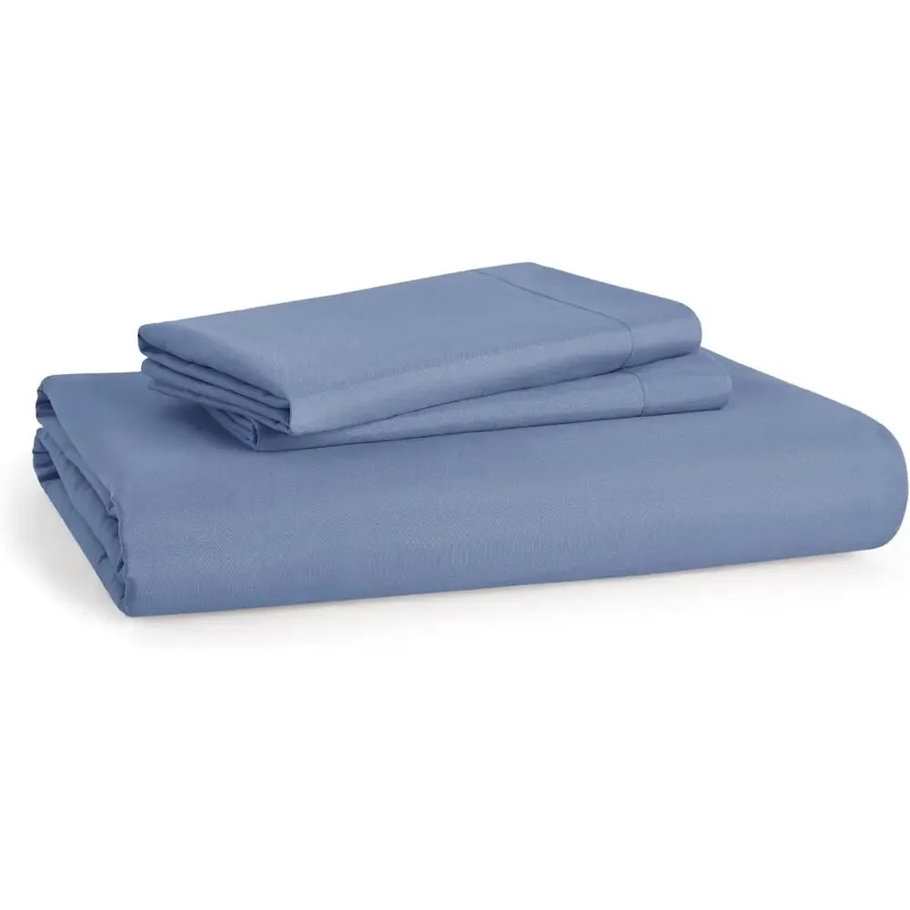 New Bedsure Slate Blue Queen Size Duvet Cover & 2 Pillow Shams 90
